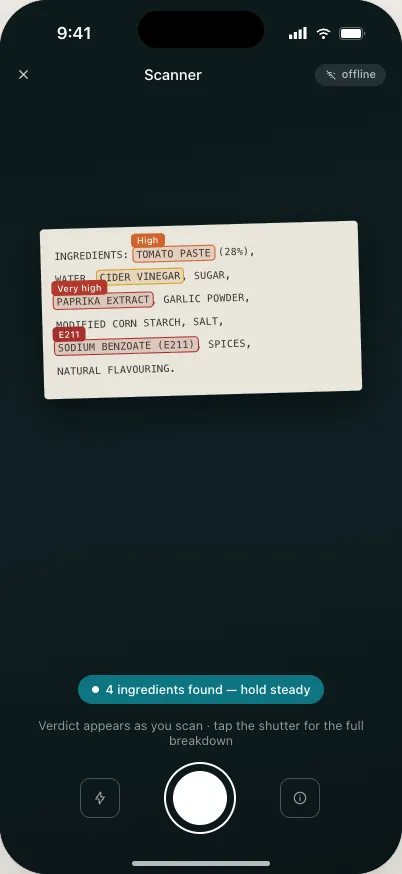 LowSali product scanner